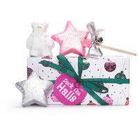 Confezione regalo di Natale Deck The Halls e il suo contenuto Confezione regalo di Natale Deck The Halls e il suo contenuto