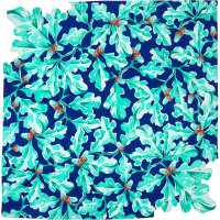 Little Acorns a blue knot wrap with acorn patterns