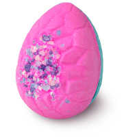 Flamingo Egg Bath Bomb pink and blue egg shaped bath bomb