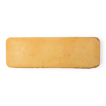 Sexy Peel (9 agrumi e 1/2) Sapone Lush Forma di sapone fatto a mano di colore giallo