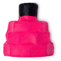 Keep It Fluffy Parfümierte Schaumbadflasche pinkes schaumbad in der form einer quadratischen parfümflasche