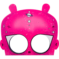 Out of Space - Maschera confezione regalo in edizione limitata Halloween 2019 Maschera confezione regalo a forma di alieno viola e verde - Edizione Limitata Halloween 2019