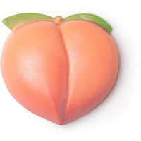 Peachy Soap peach shaped soap with green top