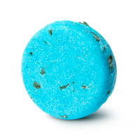 champu solido zero waste Seanik champú sólido zero waste de color azul de forma redonda Seanik con algas, sal y limón