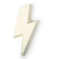 Bubble Bubble Toil And Trouble Bubble Bar white glow in the dark bubble bar shaped like a lightning bolt