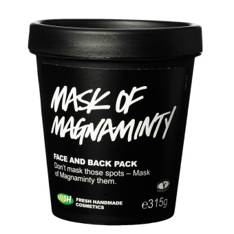 Mask of Magmaminty ansiktsmask Svart burk med ansiktsmask mot vit bakgrund