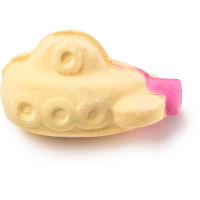 Yellow Submarine Bomba da bagno Lush Bomba da bagno a forma di sottomarino giallo e rosa