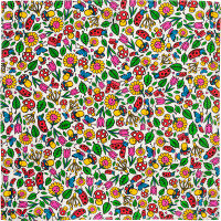 Garden Buds Knot Wrap mushroom, flowers, leaves, butterflies and lady bird themed knot wrap
