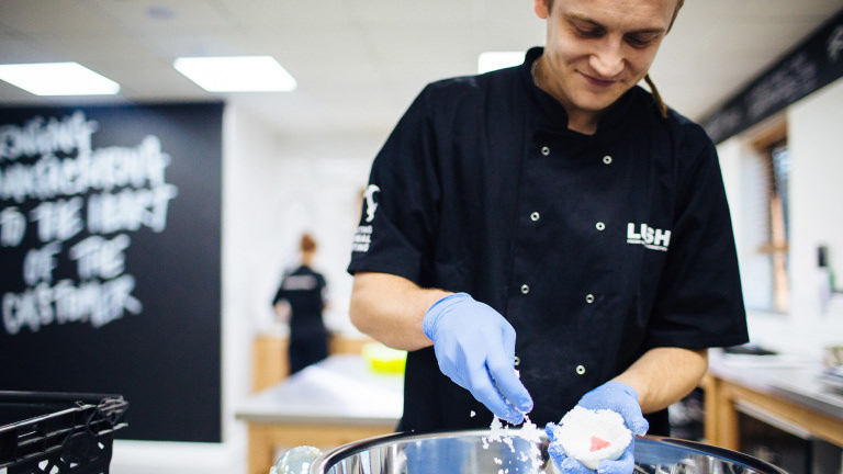 The Lush Kitchen in action