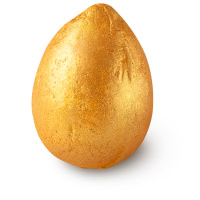 Golden Egg Bath Bomb gold coloured egg shaped bath bomb