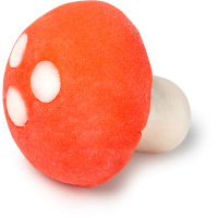 Magic Mushroom Bubble Bar red and white mushroom shaped bubble bar with a toadstool theme