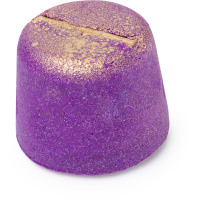 Phoenix Rising Bath Bomb A purple bath bomb with golden glitter