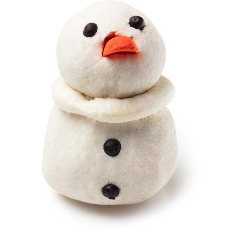 The Snowman Bubbleroon A snowman shaped bubbleroon with orange carrot nose