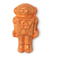 Tick-Tock Bath Bomb orange glittery toy shaped bath bomb