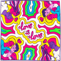 Love Is Love Knot Wrap multicoloured love is love knot wrap
