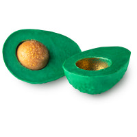 Avo Good Easter Soap avocado shaped soap with glittery golden seed inside