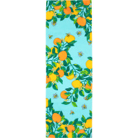 Honey I Washed The Kids And Karma Tenugui Wrap blue and orange tenugui wrap
