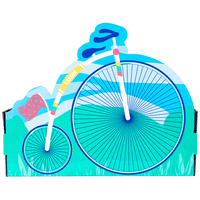 Penny Farthing Product Holder product holder in the design of a penny farthing bike