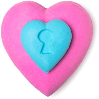 Love Locket pink and blue heart shaped amazeball bath bomb