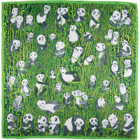Panda Party Knot Wrap green panda themed knot wrap