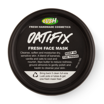 Oatifix färsk ansiktsmask Locket på färska ansiktsmasken Oatifix från Lush