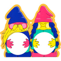 Gnome Sweet Gnome Wearable Mask A gif of a gnome shaped mask