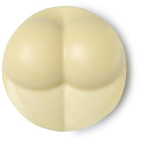 Baby's Bum Facial Cleanser circular facial cleanser with a bum shape on it