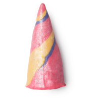 Unicorn Horn Bubble Bar Colourful bubble bar in the shape of a unicorn horn