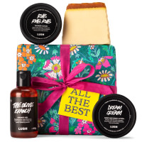 All The Best regalo para los amantes de la ducha All The best regalo con gel de ducha, exfoliante de ducha, hidratante corporal y jabón en forma de colmena