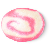 Snow Fairy Roll Bubble Bar pink and white rolled bubble bar