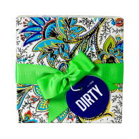 Dirty regalo productos frescos Caja de regalo Dirty con lazo verde con productos mentolados de la gama Dirty