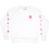 Lush Snow Fairy Badges White Shirt A white long sleeve shirt with pink Snow Fairy themed 'badges' going down the sleeves.