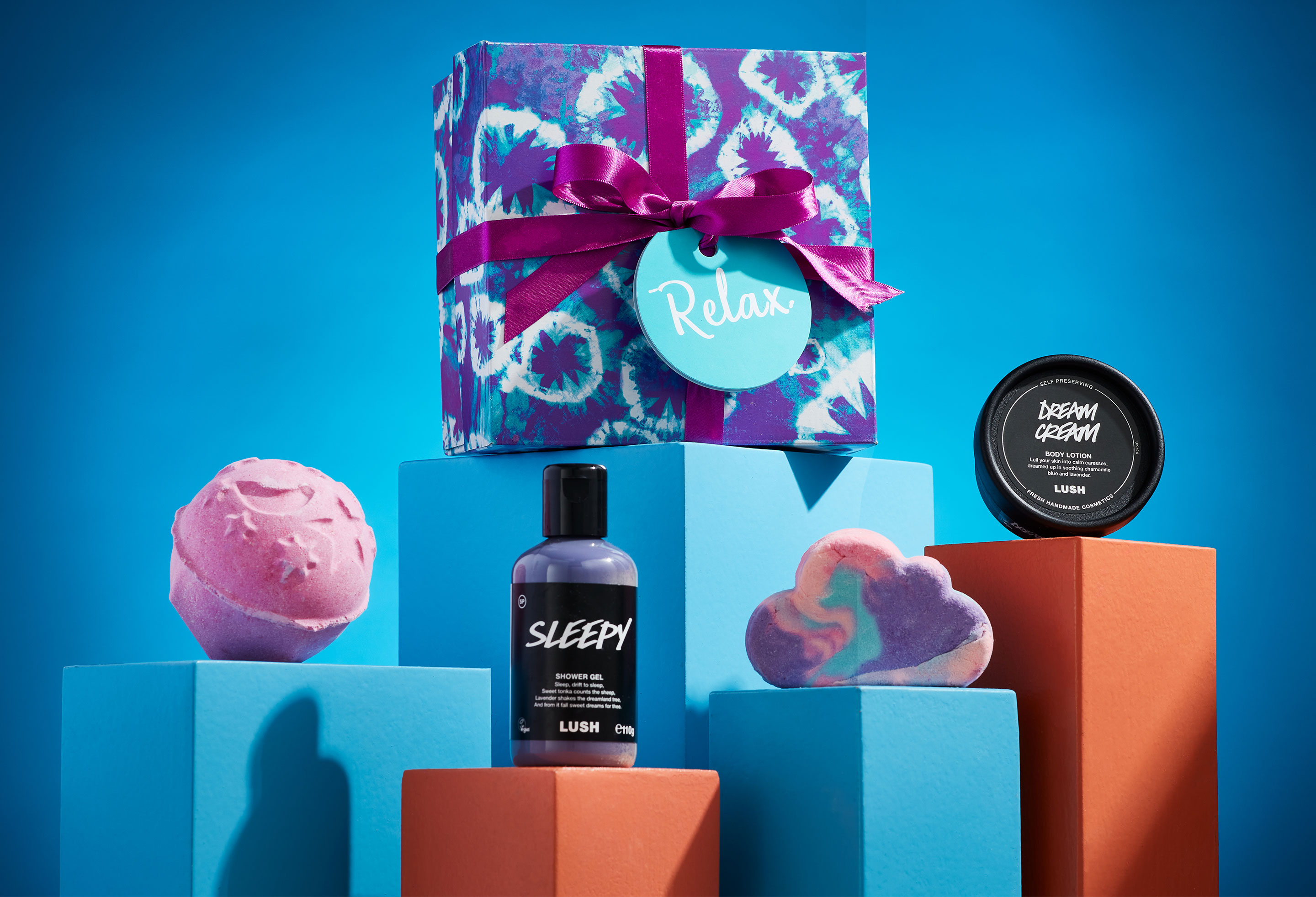 LUSH - Best Before Bed - Set bomba e spumante da bagno