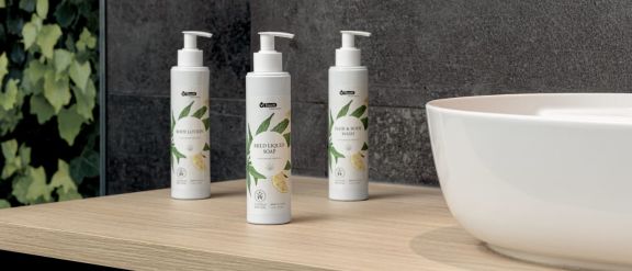 Profilera hotellkosmetik med din egen logotyp hos LUSINI