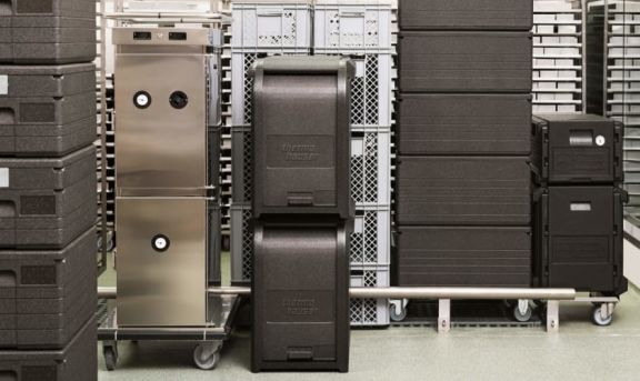 différents produits Thermohauser dans un local de stockage