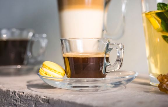 Espressotasse aus Glas