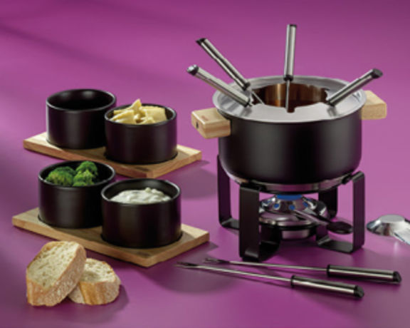 Fondue-Set Gunten aus Edelstahl von Kela