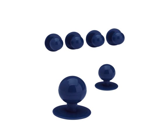 Kugelknöpfe uni in der Farbe Navy von JOBELINE