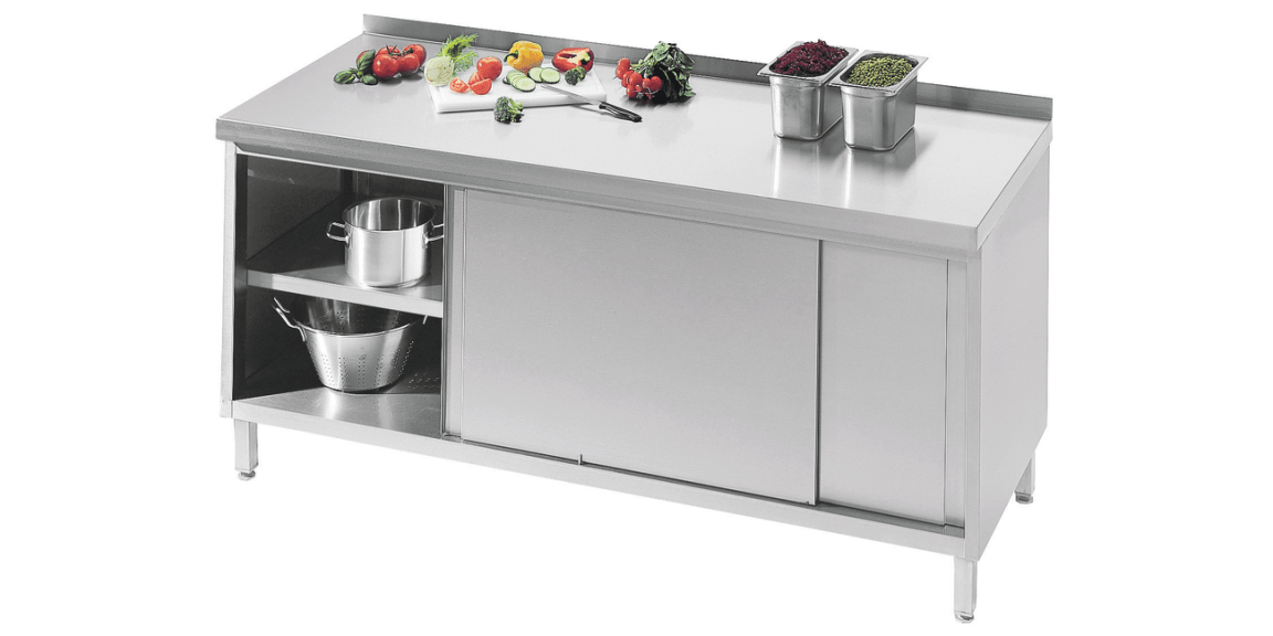 Mueble Bajo Cocina Profesional Acero Inoxidable