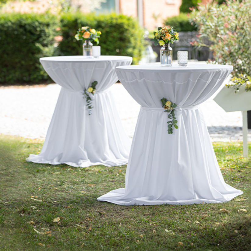 Tovaglia Festa Bianco E Oro Con Pois - Usa E Getta Elegante (137x274 Cm) - Foto 7