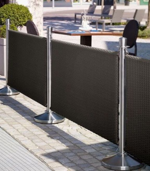 Terrasafscheiding met afzetpaneel Metropolitan van VEGA