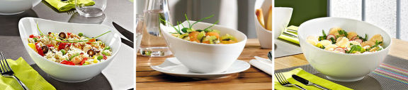 drei verschiedene Food Bowl Gerichte