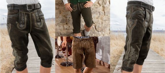 Verschiedene Lederhosen 