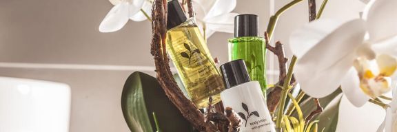 Body Lotion und Pflanzen