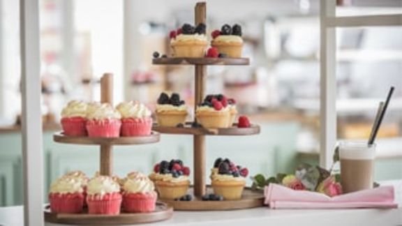 Accessori per la presentazione di una pasticceria