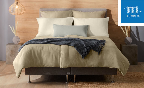 Roupa de cama, têxteis e roupa de mesa da ERWIN M.