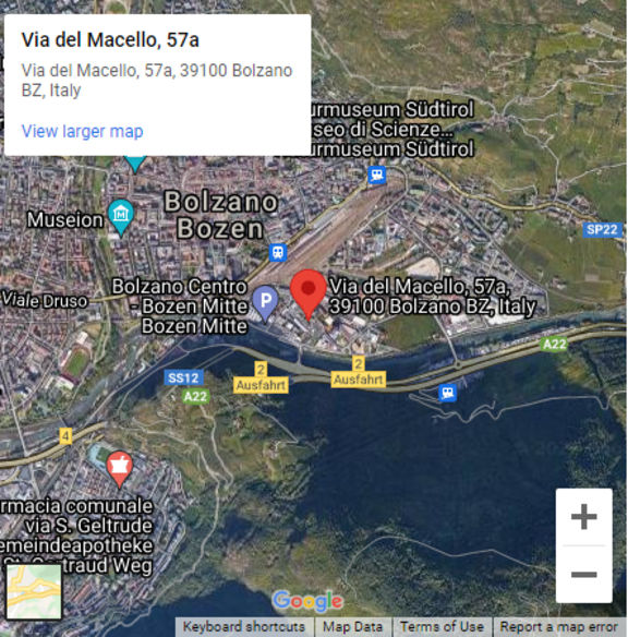 Showroom LUSINI Via Macello 57/A Bolzano