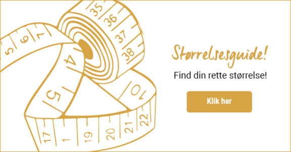 Henvisning til størrelsesguide for tøj
