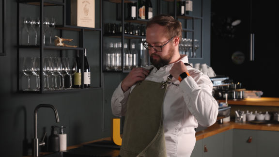 Velklædt barista