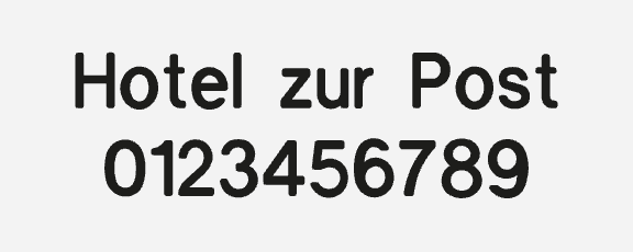 Schriftart Nürnberg